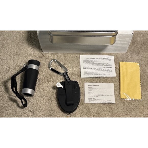 PGA Tour Golf Scope 5 x 20 Range Finder & Digital Scorekeeper Set - Picture 4 of 7